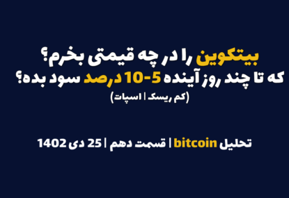 بیتکوین را در چه قیمتی بخرم که در چند روز آینده ۵ تا ۱۰ درصد سود بده؟ | تحلیل بیت کوین | قسمت دهم | ۲۵ دی ۱۴۰۲